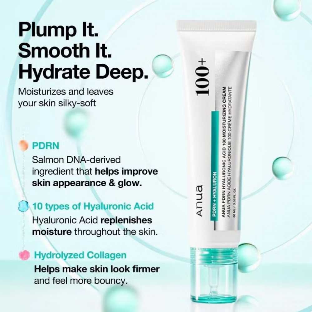 Anua PDRN + Hyaluronic Acid 100 Moisturizing Cream