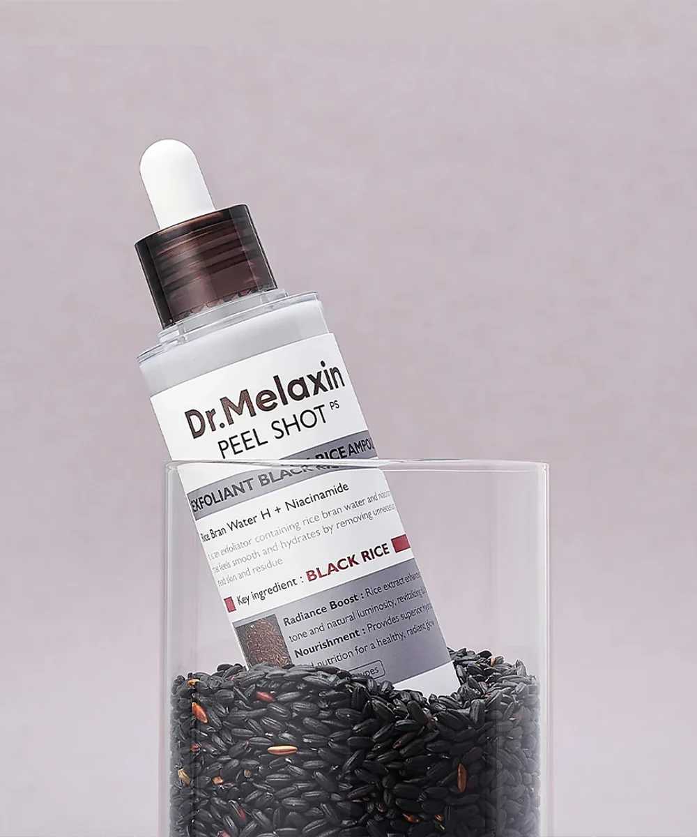 Dr. Melaxin – Peel Shot Exfoliating Black Rice Ampoule