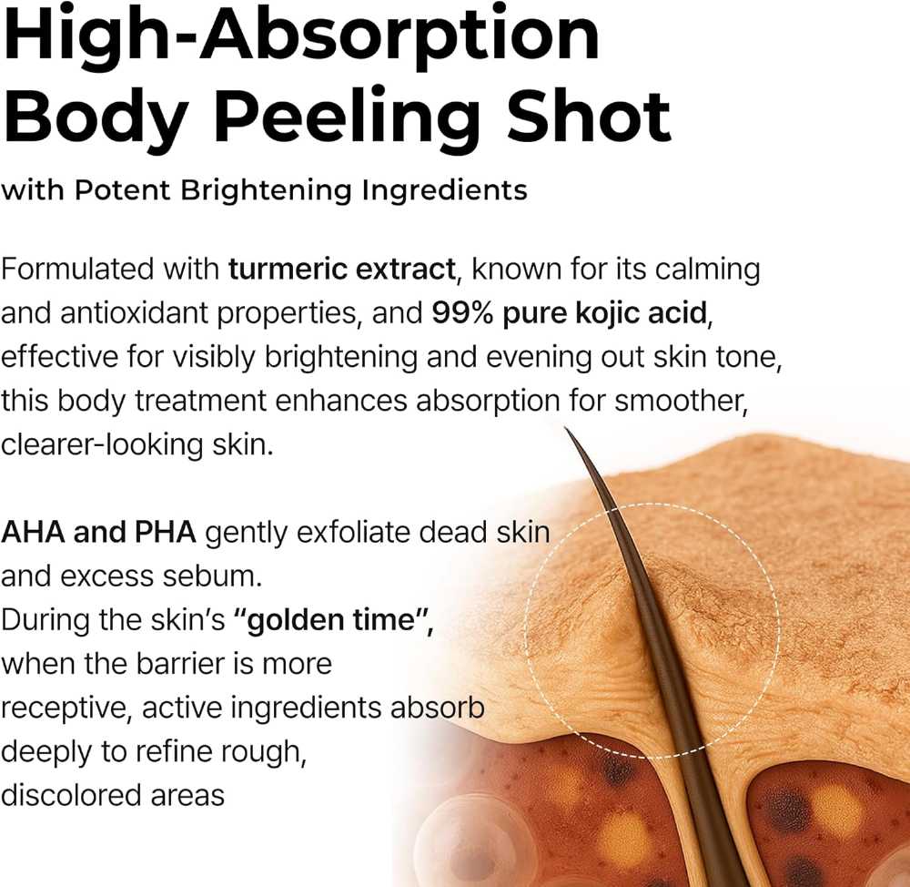 Dr.Melaxin Peel Shot Exfoliating Kojic Acid Turmeric Spray 200ml